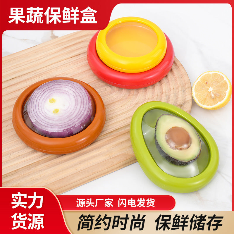 Cross-Border Popular Fruit And Vegetable Fruit Preservation Box Tpu Film Sealed Mini Refrigerator Storage Box Anti-Oxidation New Product