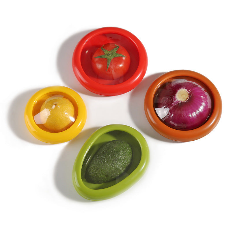 Cross-Border Popular Fruit And Vegetable Fruit Preservation Box Tpu Film Sealed Mini Refrigerator Storage Box Anti-Oxidation New Product