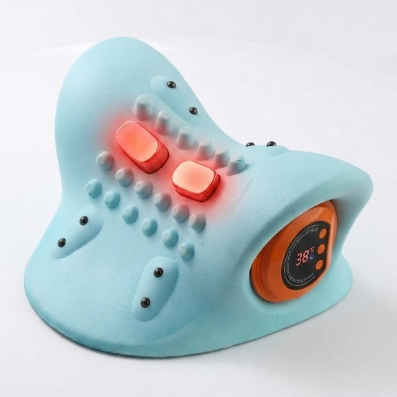 Multifunctional Shoulder And Neck Massager Massage Pillow Portable Household Electric Kneading Neck EMS Hot Compress Pulse New