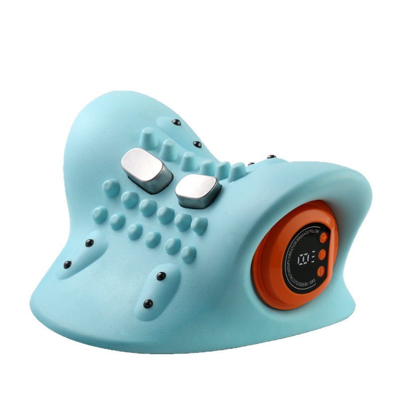Multifunctional Shoulder And Neck Massager Massage Pillow Portable Household Electric Kneading Neck EMS Hot Compress Pulse New